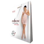 Бодістокінг-сукня з відкритими грудями Passion BS092 white - Зображення 4