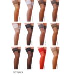 Панчохи Passion ST003 1/2 beige, класичні, на ажурній силіконовій резинці - Зображення 3
