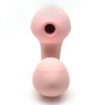 Вакуумний вібратор KISTOY Tina Mini Light Pink, вагінально-кліторальний - Зображення 3