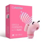 Вакуумний стимулятор із мікрострумами CuteVibe Beebe Pink, на палець - Зображення 5