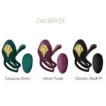Смарт-ерекційне кільце Zalo -  BAYEK Turquoise Green, подвійне з ввідною частиною, пульт ДК - Зображення 8
