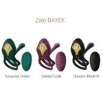 Смарт-ерекційне кільце Zalo - BAYEK Velvet Purple, подвійне з ввідною частиною, пульт ДК - Зображення 8