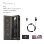 Смартвібратор-пульсатор Zalo — King Obsidian Black, кристал Swarovski - Зображення 8