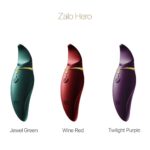 Вібратор 2в1 з язичком Zalo — Hero Twilight Purple, кристал Swarovski - Зображення 8