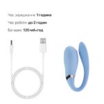 Смартвібратор для пар Zalo — Fanfan Royal Blue - Зображення 7