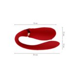 Смартвібратор для пар Zalo — Fanfan Bright Red - Зображення 3