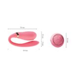 Смартвібратор для пар Zalo Fanfan set Rouge Pink, пульт ДК - Зображення 3