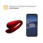 Смартвібратор для пар Zalo Fanfan set Bright Red, пульт ДК - Зображення 2