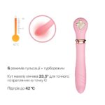 Пульсатор із підігрівом Zalo Sweet Magic - Desire Fairy Pink, турбо режим - Зображення 4