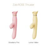 Пульсатор-вібратор із вакуумною стимуляцією клітора Zalo - ROSE Thruster Lemon Yellow - Зображення 8