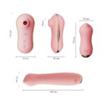 Набір 3в1 Zalo – UNICORN Set Pink, віброяйце, пульсатор, вакуумний стимулятор - Зображення 2