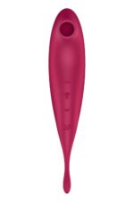 Смарт-вібратор для клітора з вакуумною стимуляцією Satisfyer Twirling Pro+ dark red - Зображення 3