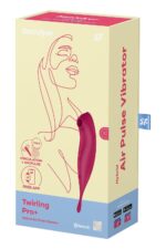 Смарт-вібратор для клітора з вакуумною стимуляцією Satisfyer Twirling Pro+ dark red - Зображення 7