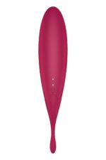 Смарт-вібратор для клітора з вакуумною стимуляцією Satisfyer Twirling Pro+ dark red - Зображення 5
