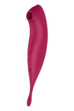 Смарт-вібратор для клітора з вакуумною стимуляцією Satisfyer Twirling Pro+ dark red - Зображення 2