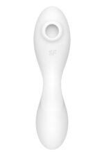 Вакуумний смарт-стимулятор із вібрацією Satisfyer Curvy Trinity 5 (White), керування зі смартфона - Зображення 2