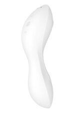 Вакуумний смарт-стимулятор із вібрацією Satisfyer Curvy Trinity 5 (White), керування зі смартфона - Зображення 6