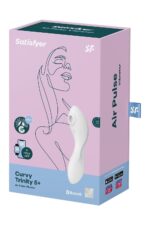 Вакуумний смарт-стимулятор із вібрацією Satisfyer Curvy Trinity 5 (White), керування зі смартфона - Зображення 7