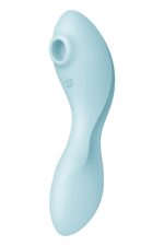 Вакуумний смарт-стимулятор із вібрацією Satisfyer Curvy Trinity 5 (Blue), керування зі смартфона - Зображення 3