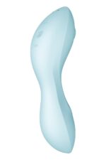 Вакуумний смарт-стимулятор із вібрацією Satisfyer Curvy Trinity 5 (Blue), керування зі смартфона - Зображення 5