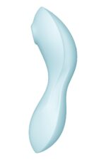 Вакуумний смарт-стимулятор із вібрацією Satisfyer Curvy Trinity 5 (Blue), керування зі смартфона - Зображення 4
