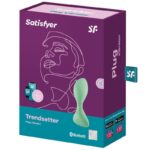 Анальна смартпробка з вібрацією Satisfyer Trendsetter Green - Зображення 4
