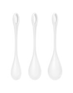 Набір йоні намистин Satisfyer Yoni Power 1 White, діаметр 2-2,5-3см, вага 22-46-74гр - Зображення 2