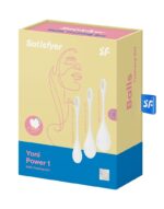 Набір йоні намистин Satisfyer Yoni Power 1 White, діаметр 2-2,5-3см, вага 22-46-74гр - Зображення 5
