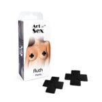 Сексуальні наклейки на груди Art of Sex – Ruth. Чорний - Зображення 3