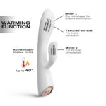 Вібратор-кролик з підігрівом Dorcel FLEXI RABBIT WHITE, гнучкий стовбур - Зображення 2