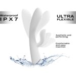 Вібратор-кролик з підігрівом Dorcel FLEXI RABBIT WHITE, гнучкий стовбур - Зображення 3