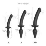 Анальна пробка з дилдо 2в1 Strap-On-Me SWITCH PLUG-IN DILDO Black S, діаметр 3,3/2,9 см - Зображення 4