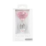Скляна анальна пробка Pillow Talk Rosy Luxurious Glass Anal Plug, ⌀3,3 см, віброкуля в подарунок - Зображення 5