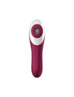 Вакуумний стимулятор із вібрацією Satisfyer Dual Crush Wine Red - Зображення 2