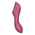 Вакуумний стимулятор із вібрацією Satisfyer Curvy Trinity 3 Red - Зображення 2