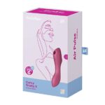 Вакуумний стимулятор із вібрацією Satisfyer Curvy Trinity 3 Red - Зображення 5