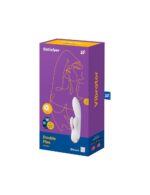 Смарт вібратор-кролик із подвійним відростком Satisfyer Double Flex White - Зображення 4