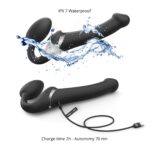 Безремінний вібрострапон з вакуумною стимуляцією Strap-On-Me MULTI ORGASM Black S  (м'ята упаковка) - Зображення 5