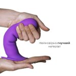 Дилдо з присоскою Adrien Lastic Hitsens 3 Purple, відмінно для страпона, діам. 4,1см, довжина 18,2см - Зображення 3