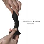 Дилдо з присоскою Adrien Lastic Hitsens 5 Black, відмінно для страпона, діаметр 2,4 см, довжина 13см - Зображення 3
