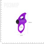 Ерекційне віброкільце Adrien Lastic Lingus MAX Violet з язичком для стимуляції клітора - Зображення 2
