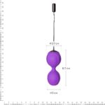 Вагінальні кульки з вібрацією Adrien Lastic Kegel Vibe Purple, діаметр 3,7 см - Зображення 2