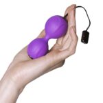 Вагінальні кульки з вібрацією Adrien Lastic Kegel Vibe Purple, діаметр 3,7 см - Зображення 4