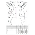 Сорочка прозора з пажами Passion ORIHIME CHEMISE XXL/XXXL, white, трусики, стрепи - Зображення 5