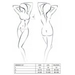 Комплект білизни Passion ORIHIME SET S/M, white, стрепи, ліф і трусики - Зображення 5
