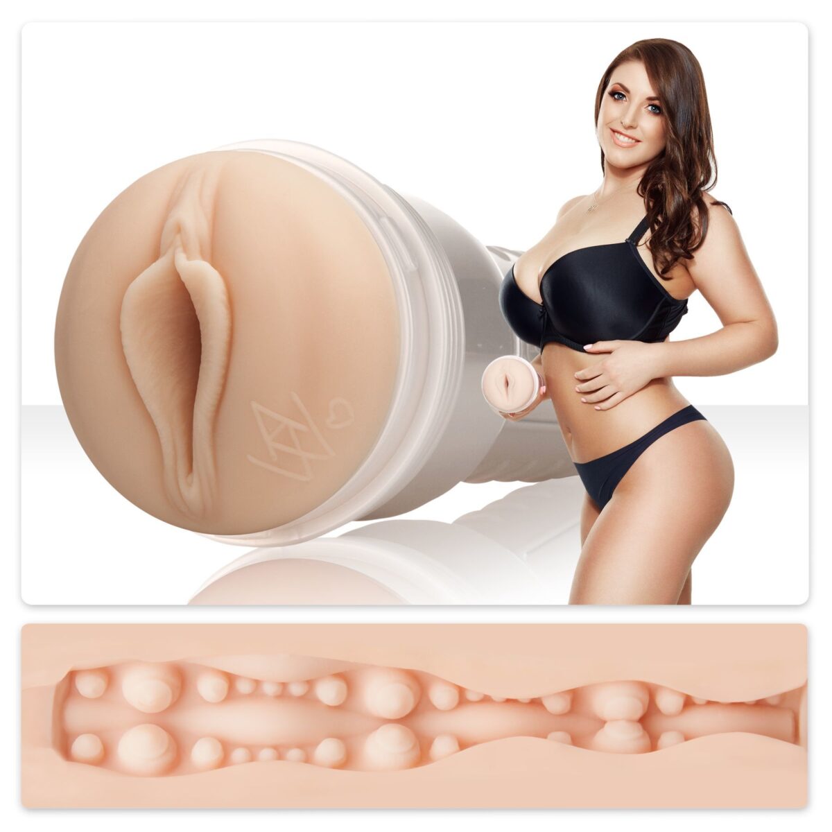Мастурбатор Fleshlight Girls: Angela White - Indulge, зі зліпка вагіни, дуже ніжний - Зображення 1