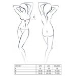 Комплект білизни Passion Exclusive ARIN SET L/XL, black, сітчастий ліф і стрінги - Зображення 5