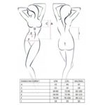 Корсет з відкритими грудьми Passion DIABOLINA CORSET XXL/XXXL, black, пажі, трусики, напівпрозорий - Зображення 5