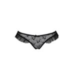 Трусики з оборками Passion Exclusive DONIA THONG S/M, black - Зображення 5