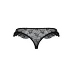 Трусики з оборками Passion Exclusive DONIA THONG S/M, black - Зображення 6